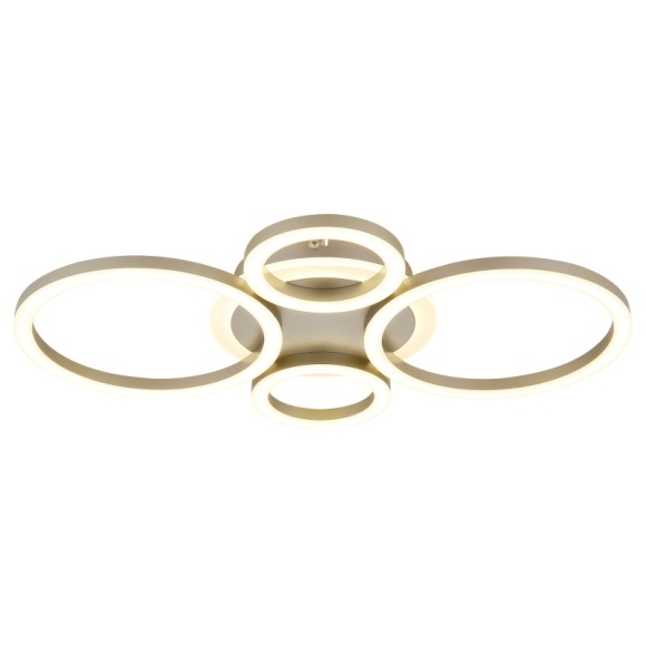 Globo 48039-40CO LED přisazené stropní svítidlo LORETTA  | 40W integrovaný LED zdroj | 2646lm | 3000/4000/6000K | hnědá