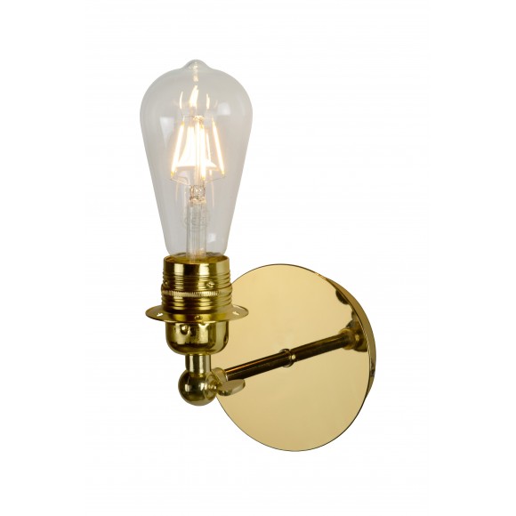 Lucide 08223/01/01 LED nástěnné svítidlo Retro 1x5W | E27 | 550lm | 2700K - mosaz