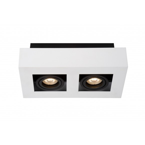 Lucide 09119/10/31 LED stropní bodové svítidlo Xirax 2x5W | GU10 | 640lm | 3000K - bílá