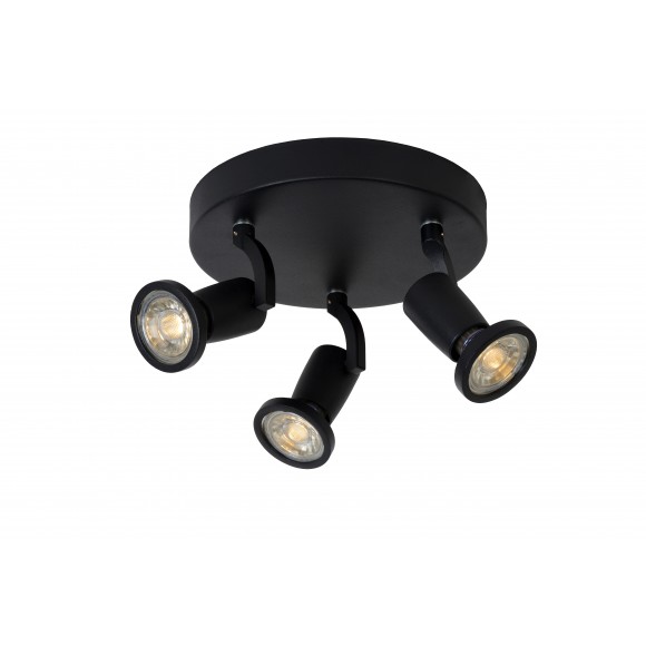 Lucide 11903/15/30 LED stropní bodové svítidlo Jaster 3x5W | GU10 | 1050lm | 2700K - černá