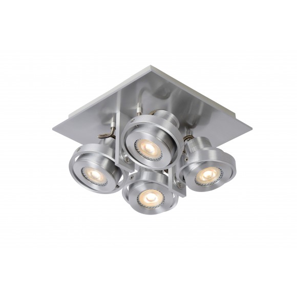 Lucide 17906/20/12 LED přisazené stropní bodové svítidlo Landa 4x4,5W | GU10 | 1280lm | 3000K - chrom