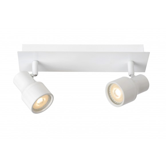 Lucide 17948/10/31 LED stropní bodové svítidlo Sirene 2x5W | GU10 | 640lm | 3000K | IP44 - bílá