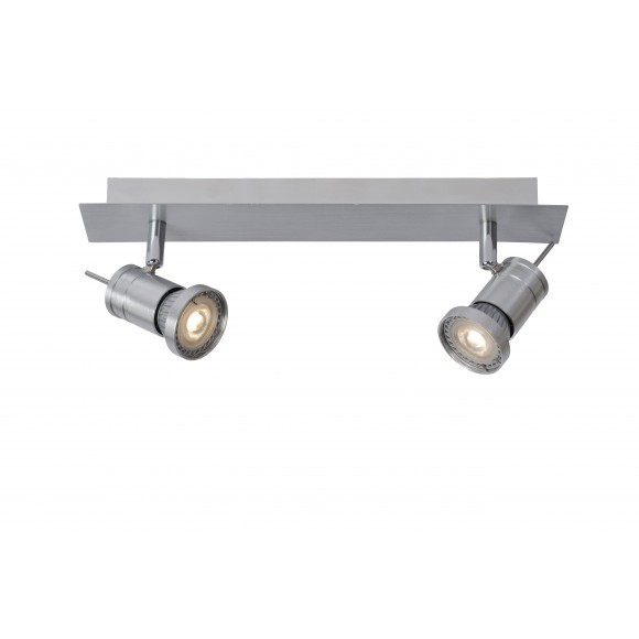 Lucide 17990/10/12 LED stropní bodové svítidlo Twinny 2x4,5W | GU10 | 640lm | 3000K - šedá