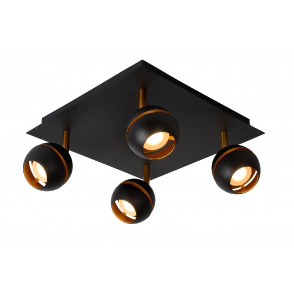 Lucide 77975/20/30 LED stropní bodové svítidlo Binari 4x5W | 1520lm | 2700K - černá
