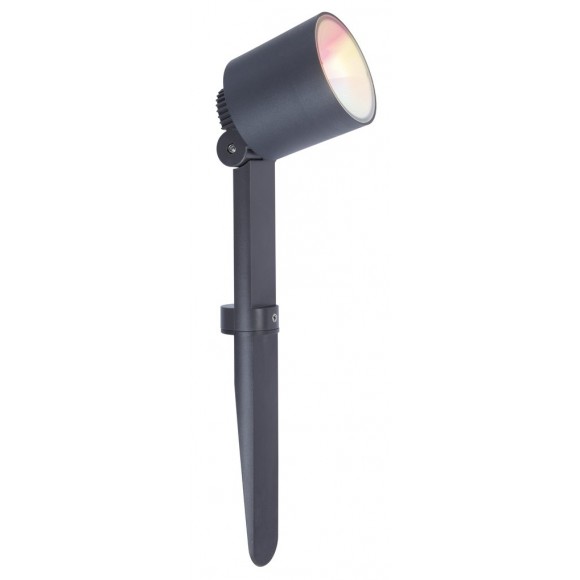 Lutec 66092505118 LED venkovní sloupková zapichovací lampa Explorer 1x7W | 430lm | RGB | 2700-6500K | IP54 - inteligentní, s nastavitelnou hlavou
