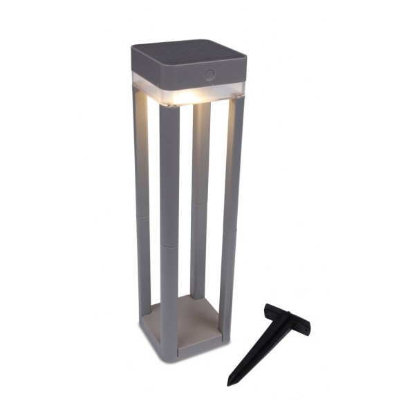 Lutec 6908002337 LED venkovní stojanová solární lampa Table Cube 1x1W | 100lm | 3000K | IP44 - přenosná