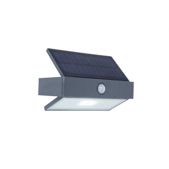 Lutec 6910601335 LED venkovní nástěnná solární lampa Arrow 1x2W | 150lm | 4000K | IP44 - s pohybovým senzorem