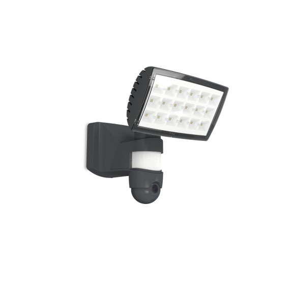 Lutec 7629502335 LED venkovní reflektor s kamerou a senzorem Peri 1x25W | 2000lm | 5000K | IP44 - inteligentní, s nastavitelnou hlavou