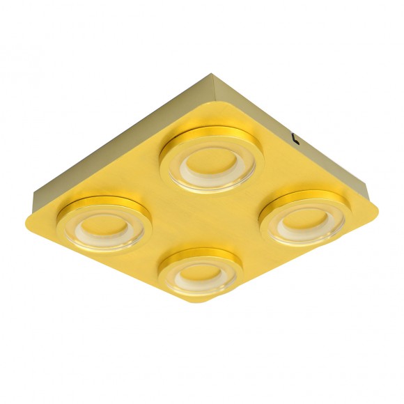 Italux MB14187-04A BB LED bodové dekorativní zápustné svítidlo Aurore 20W | 1550lm | 3000K | IP20 - barva mosaz