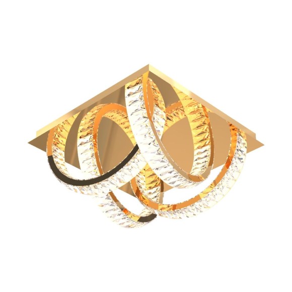 Zuma Line MX3274-4-3GT LED prisadené stropné svietidlo TULA | 27,5W integrovaný LED zdroj | 2700-6000K