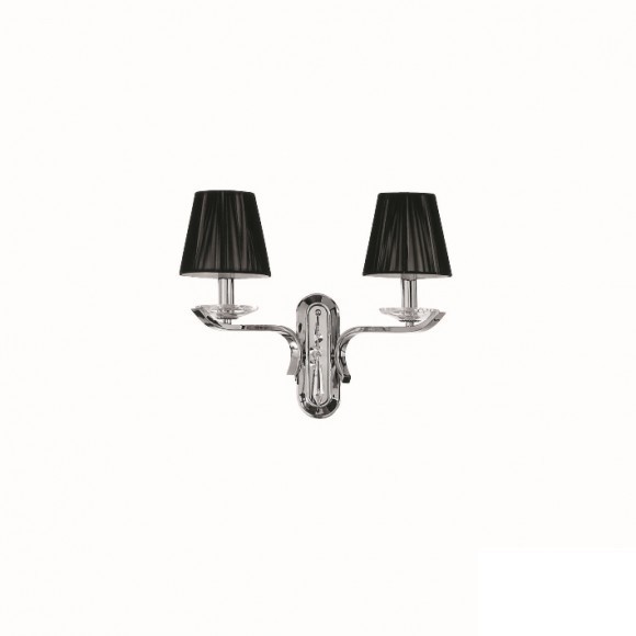 Ideal Lux 020617 nástěnné svítidlo Accademy 2x40W|E14 - černé