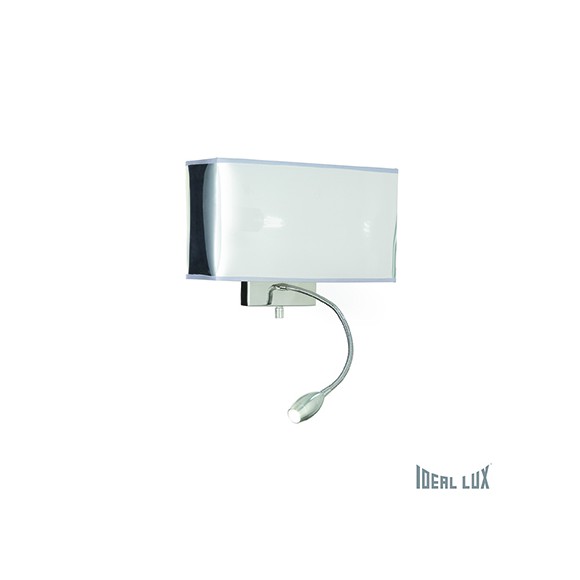 nástěnné svítidlo Ideal lux Hotel AP2 Cromo 1x60W E27/1x1W LED - chrom