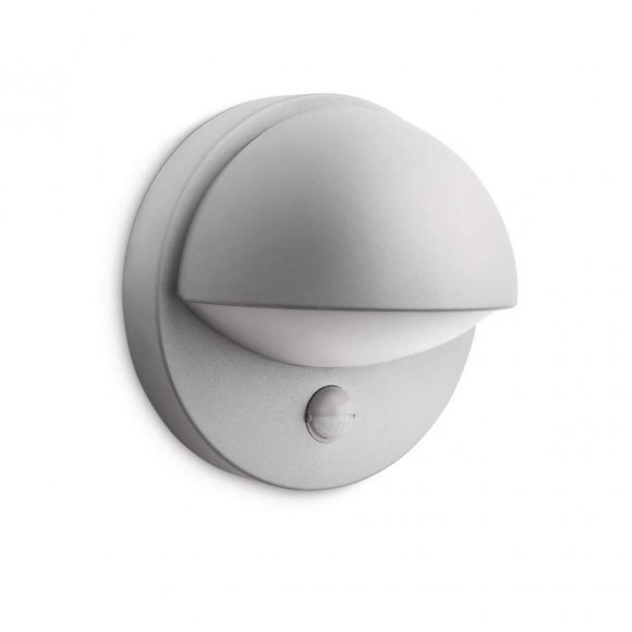 Philips 16246/87/16 venkovní nástěnné svítidlo s pohybovým čidlem June 1x 42W | E27 | IP44 - šedá