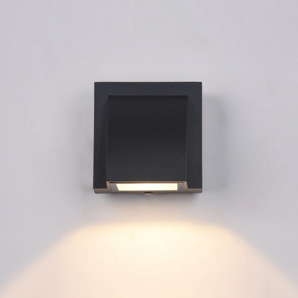 Italux PL-436B LED venkovní nástěnná lampa Edgar 3W | 120 lm | 3000K | IP54 - barva černá