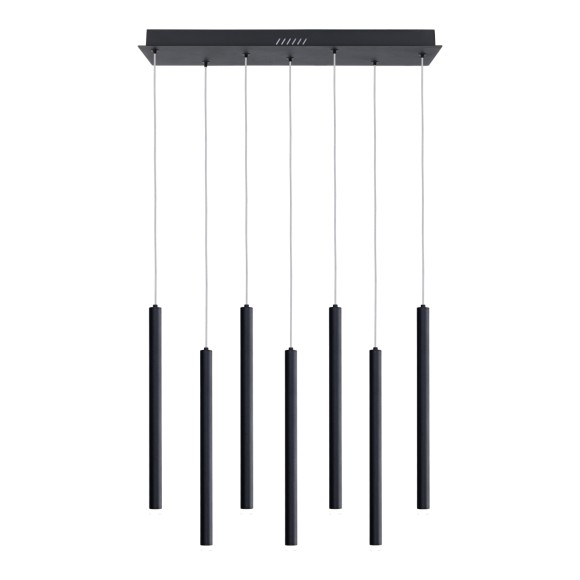 Italux PND-22302-7-BK LED závěsné stropní svítidlo Valdes | 35W LED | 1300lm | 3000-6000K