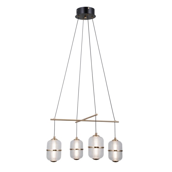 Italux PND-34375-4-BK LED závěsné stropní svítidlo Alani | 24W LED | 1931lm | 3000K