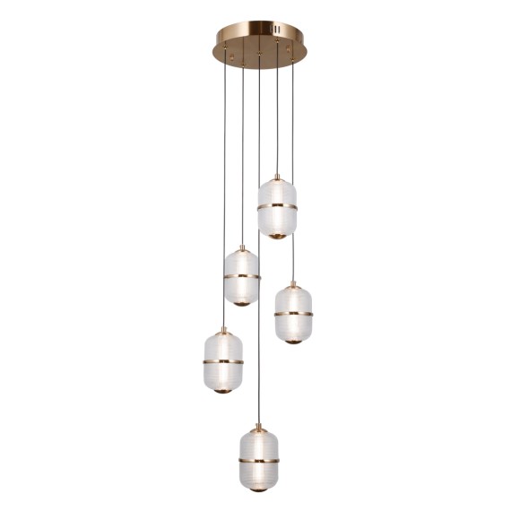 Italux PND-34375-5-HBR LED závěsné stropní svítidlo Alani | 28W LED | 2184lm | 3000K