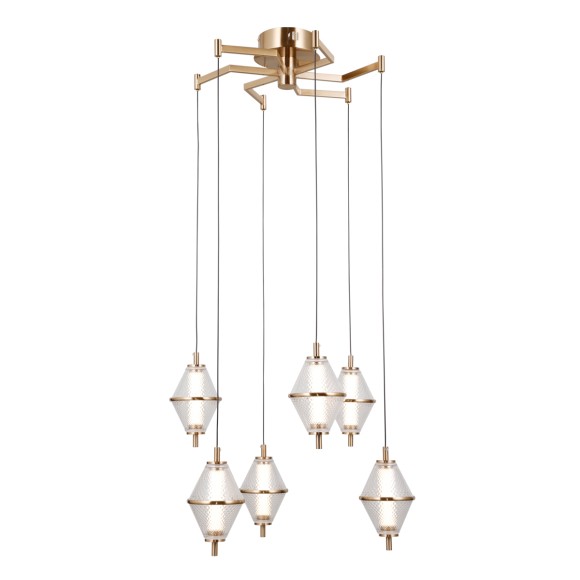 Italux PND-34395-6-HBR LED závěsné stropní svítidlo Fuente | 30W LED | 1795lm | 3000K