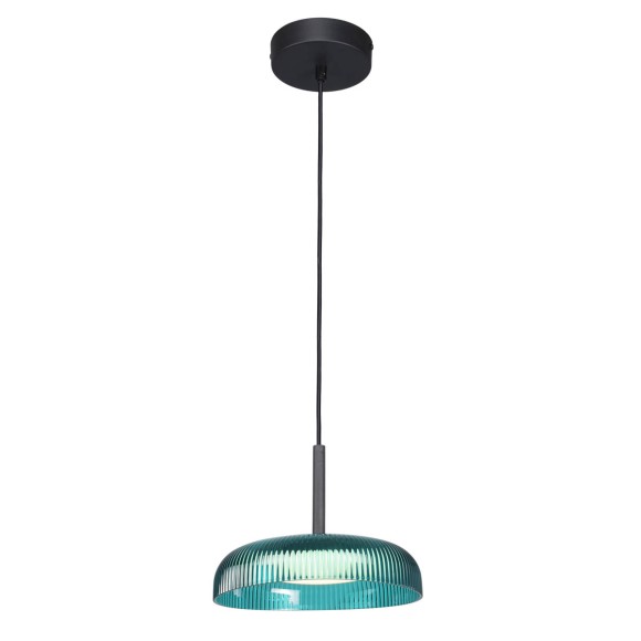 Italux PND-48529-BK-BLU LED závěsné stropní svítidlo Colle | 12W integrovaný LED zdroj | 3000K | zelená | černá
