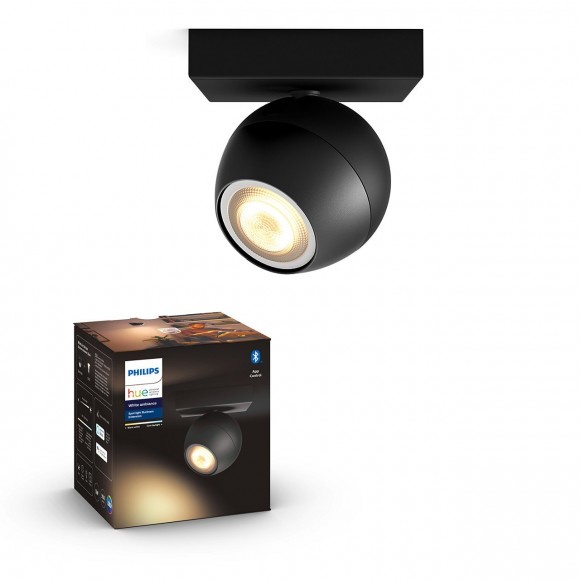 Philips Hue 50471/30/P9 LED bodové svítidlo Buckram 1x5,5W | GU10 | 250lm | 2200-6500K - Bluetooth, inteligentní