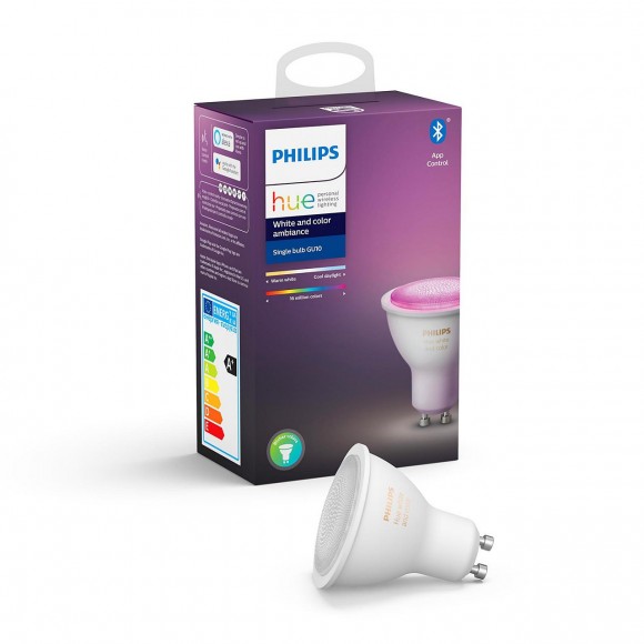 Philips Hue 8718699628659 LED žárovka 1x6,5W | GU110 | 350lm | 2200-6500K - Bluetooth, White and Color Ambiance