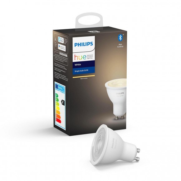 Philips Hue 8718699628697 LED žárovka 1x5,2W|GU10|2700K - Bluetooth, White