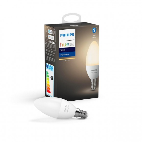 Philips Hue 8718699671211 LED žárovka 1x5,5W|E14 - Bluetooth, tvar svíčky, White