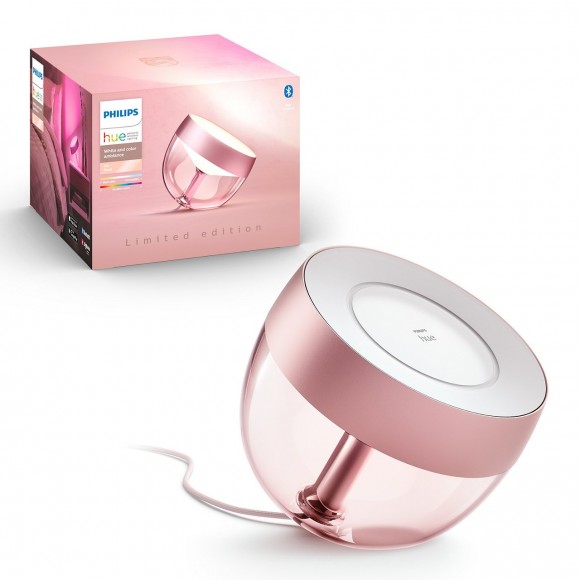 Philips Hue 8719514264502 LED lampička Iris 4. generace 1x8,1W | 570lm | 2000-6500K - Bluetooth, White and Color Ambiance, rosé, limitovaná edice