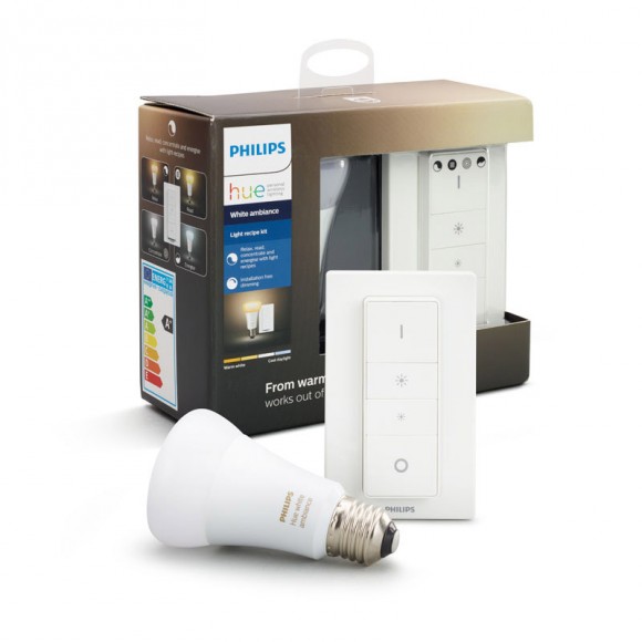 Philips Hue 10144404 LED žárovka s ovladačem Dimmer Switch1x9,5W|E27|2200-6500K - White Ambiance