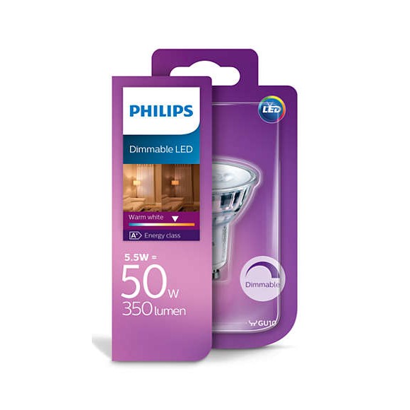 Philips 10138D/50/21 LED žárovka 1x5,5W|GU10