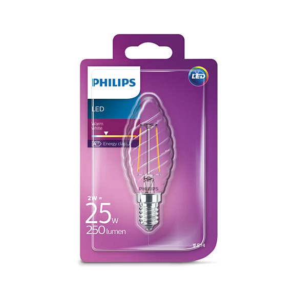 Philips 101383271 LED žárovka Classic 1x2W|E14|2700K