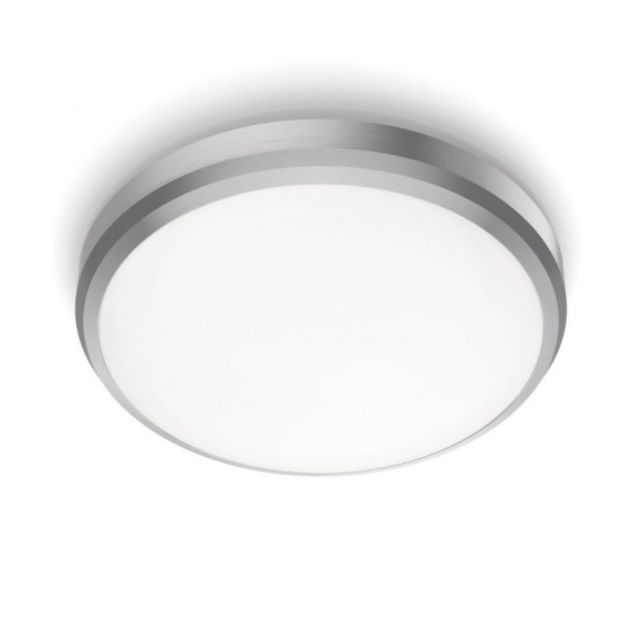 Philips Doris CL257 LED koupelnové stropní svítidlo 1x6W | 600lm | 2700K | IP44 - ochrana EyeComfort, nikl