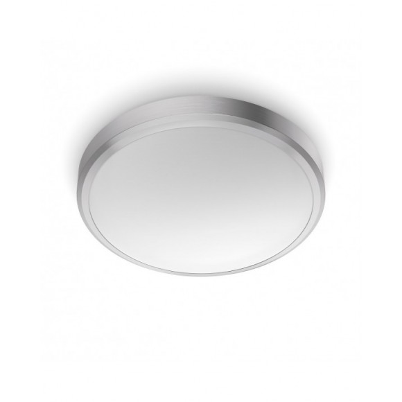 Philips Doris CL257 LED koupelnové stropní svítidlo 1x17W | 1500lm | 2700K | IP44 - ochrana EyeComfort, nikl