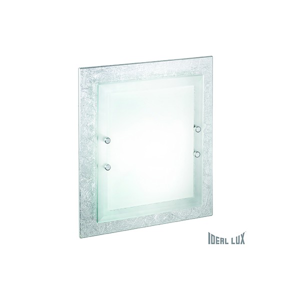 přisazené nástěnné a stropní svítidlo Ideal lux ALASKA 2x60W E27  - sříbrná