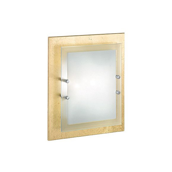přisazené nástěnné a stropní svítidlo Ideal lux ALASKA 3x60W E27  - zlatá