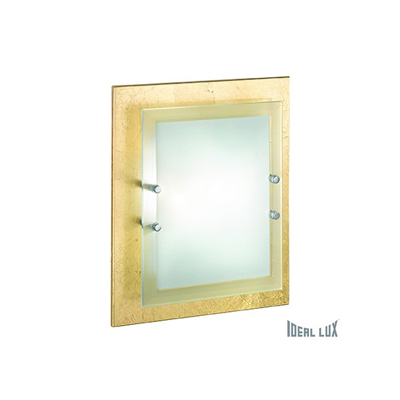 přisazené nástěnné a stropní svítidlo Ideal lux ALASKA 2x60W E27  - zlatá