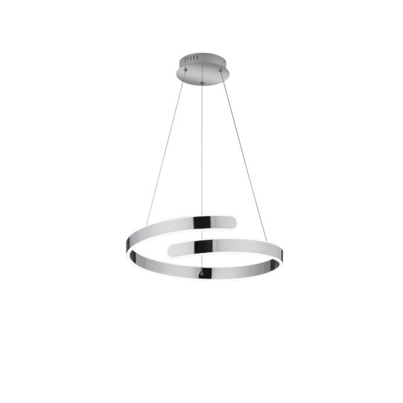 Trio R37071106 LED závěsné stropní svítidlo Parma 1x37W | 4500lm | 4000K - stmívatelné, Dimmer Switch, chrom