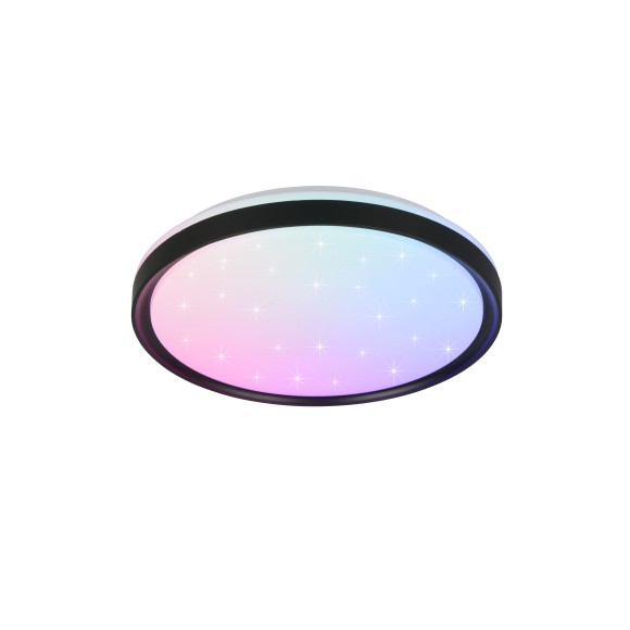 Trio R63581132 LED přisazené stropní svítidlo SOLIT | 14W integrovaný LED zdroj | 1800lm | 2700-6500K | rgb - barevné | stmívač | dálkové ovládání
