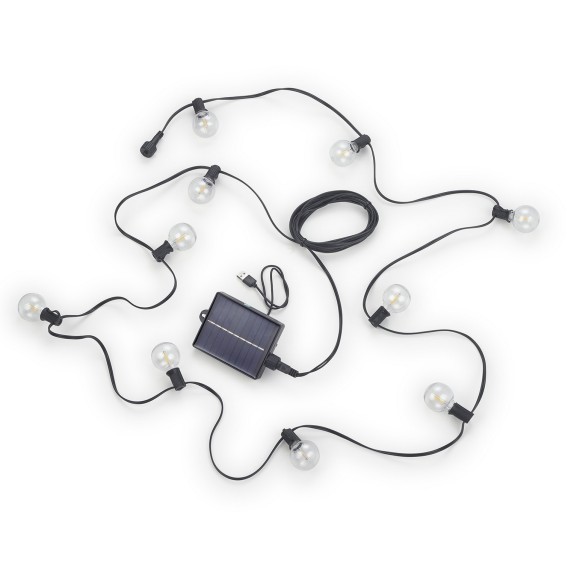 Trio TR74761132 venkovní závěsný řetěz MOOD | 1W E12 | 10x30lm | 2700K | dálkové ovládání | černá