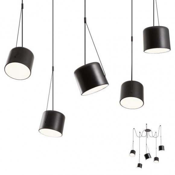 Redo 01-1828 závěsné stropní svítidlo Dodo 5x42W|E27