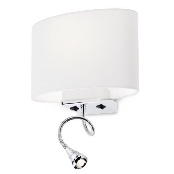 Redo 01-679 WH nástěnná lampa se směrovou lampičkou Enjoy Structura 1x42W|E27