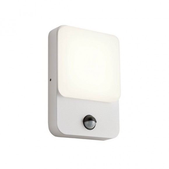 Redo 90131 COLIN exteriérové nástěnné svítidlo SMD LED 9W | 918/640lm | 3000K | IP54 - bílá, senzor pohybu