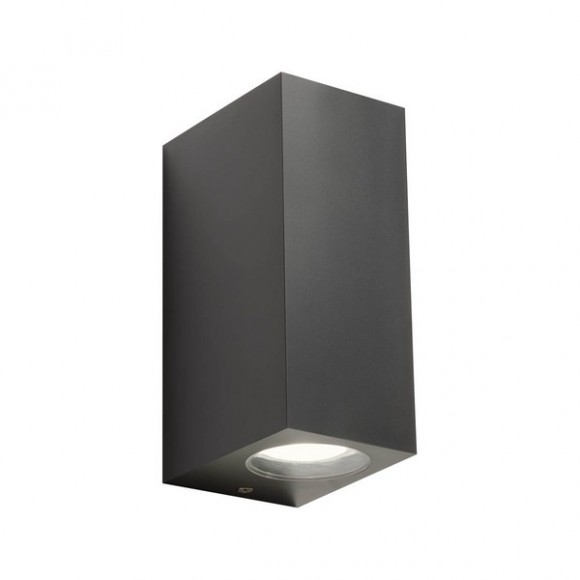 Redo 90152 PUNTA exteriérové nástěnné svítidlo 2xGU10 | IP44 - antracit