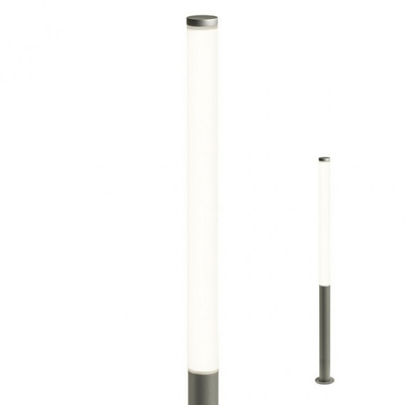 Redo 90278 HINT exteriérové sloupkové svítidlo SMD LED 100W | 8320lm | 3000K | IP54 - tmavošedá