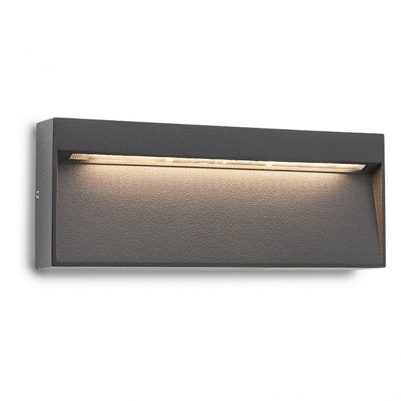 Redo 9153 LED venkovní nástěnné orientační svítidlo Even 1x6W | 320lm | 3000K | IP54 - tmavě šedá