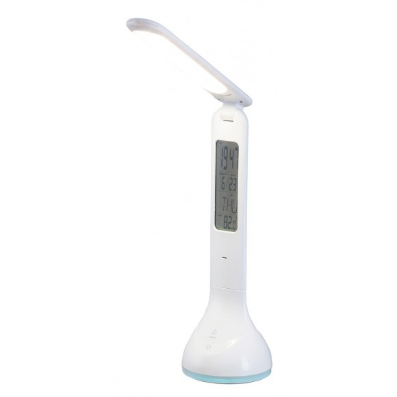 Rabalux 1515 LED stolní svítidlo Justin 1x4W | 253lm | 4000K - LCD displej, USB, bílá