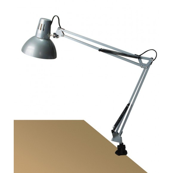 Rabalux 4216 Arno stolní svítidlo se srutkovým uchycením o stůl 1xE27 šedá