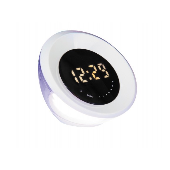 Rabalux 4449 AURORA RGB LED dekorativní svítidlo s budíkem 2,4W; 4,5W