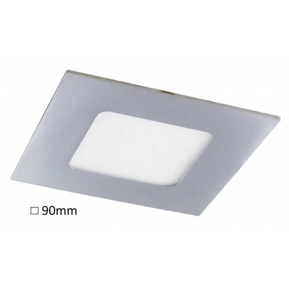 Rabalux 5590 LED koupelnové zápustné a přisazené stropní svítidlo Lois 1x3W | 170lm | 3000K | IP44 - chrom, bílá