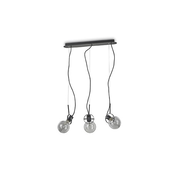 Ideal Lux 119472 lustr Radio Nero 3x60W|E27 - černé